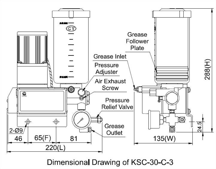 ksc Dimensional Drawing