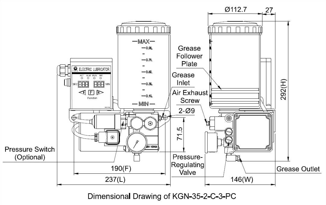 kgn Dimensional Drawing
