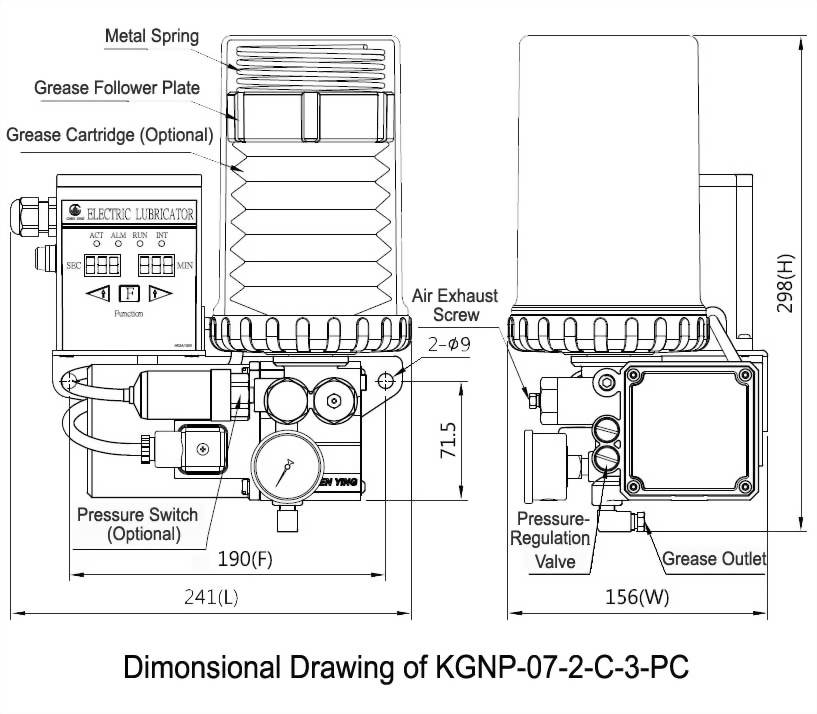 kgnp-07 Dimensional Drawing