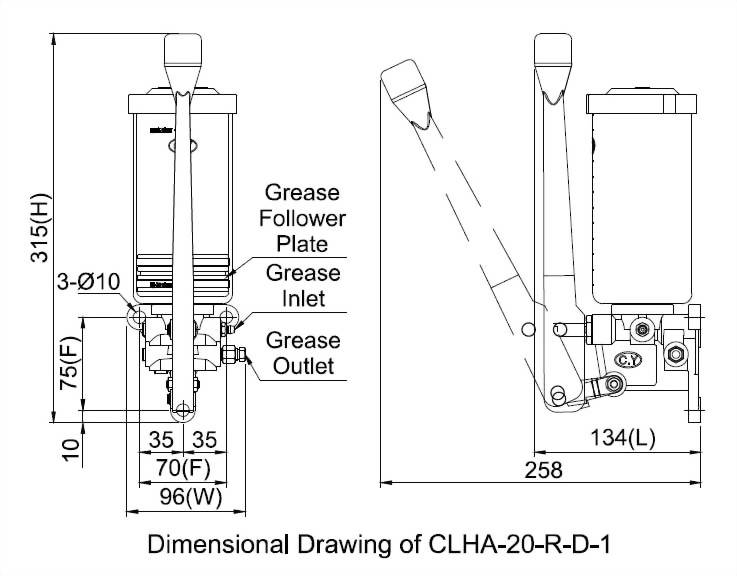 clha Dimensional Drawing