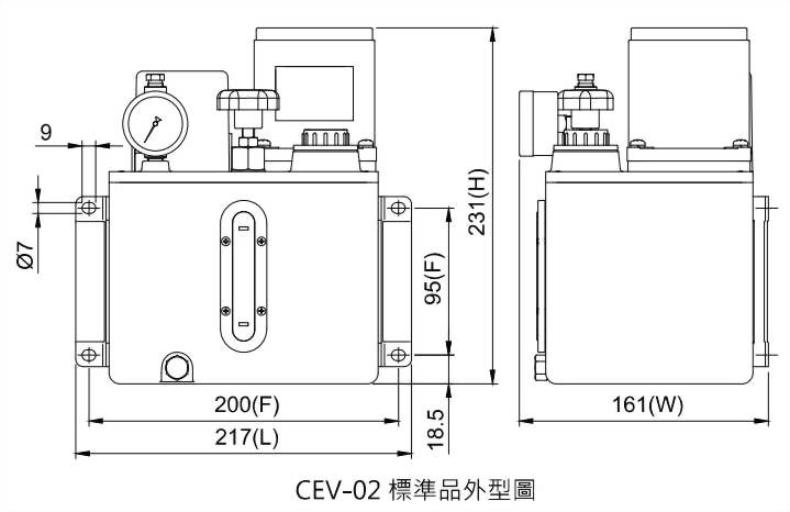 cev Dimensional Drawing