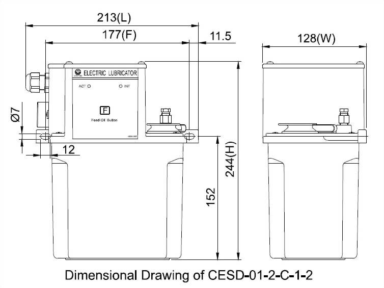 cesd Dimensional Drawing