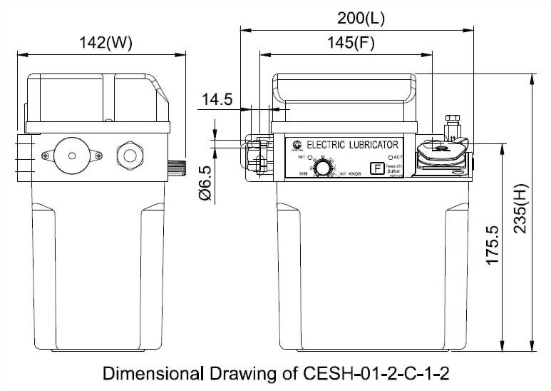 CESH Dimensional Drawing