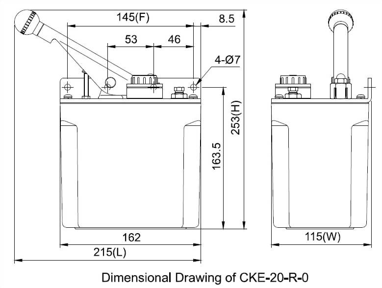 cke-20 Dimensional Drawing