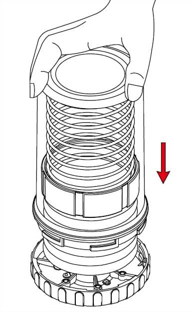 instruction of replacing 700cc grease cartridge 6