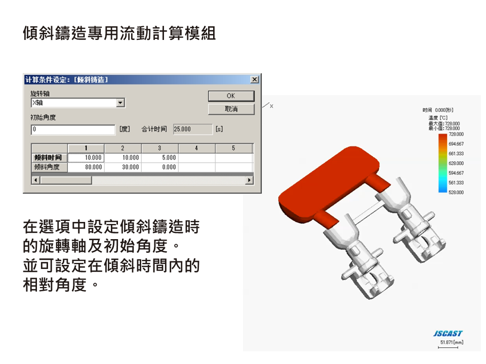 JSCAST Permanent Mold Casting Simulation Module