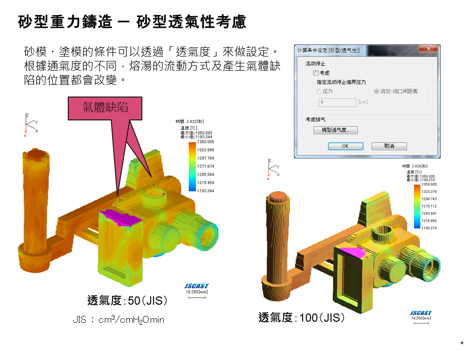 JSCAST Sand Casting Simulation Module