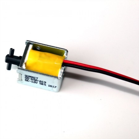 pullpush action frame solenoid, 2 mm stroke, 12VDC