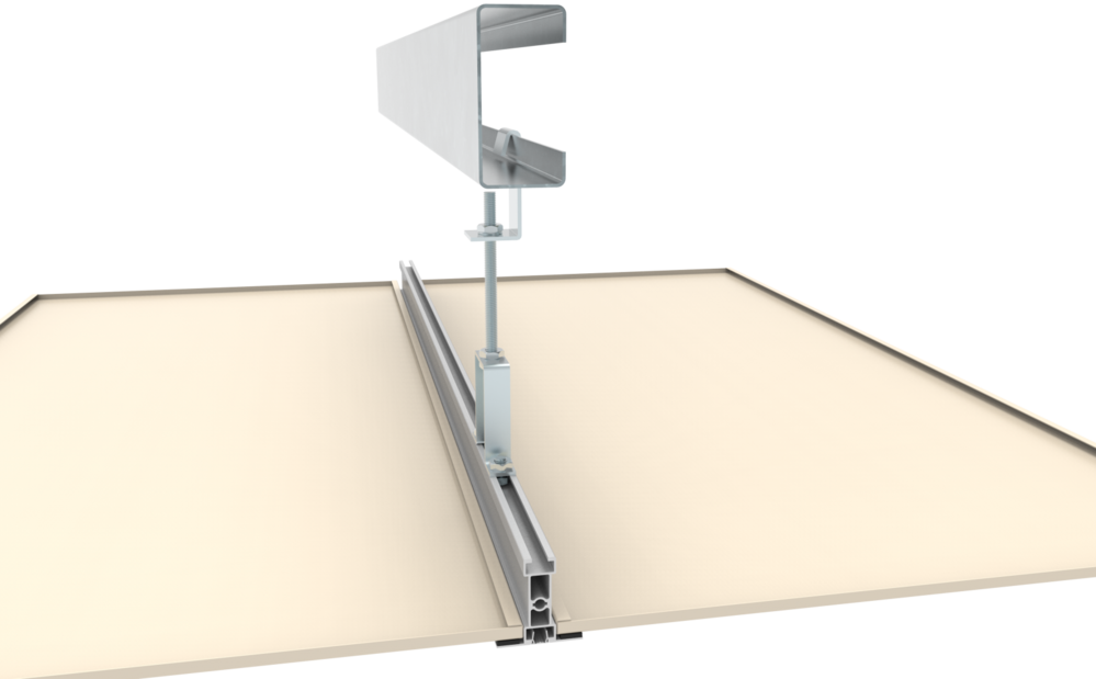 C型鋼與簡易吊架結合