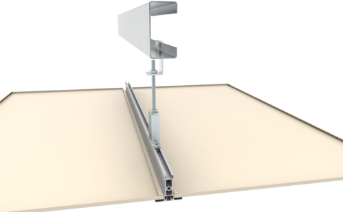 C型鋼與簡易吊架結合