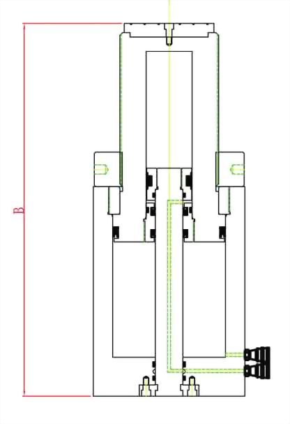 High tonnage safety lock nut cylinders