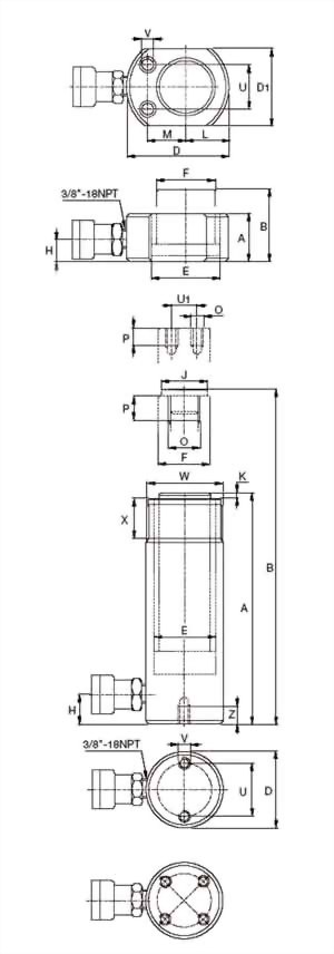 Low Height Cylinders