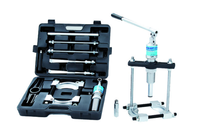 Hydraulic Puller Set: 6~12 Ton with Screw and Straight Jaws