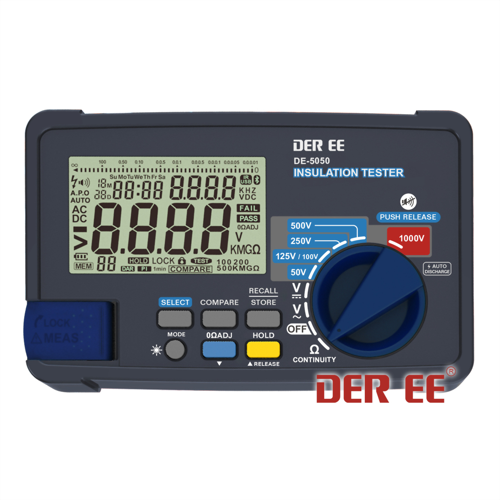DE-5050/DE-5050R(TRUE RMS) Handheld Digital Insulation Tester