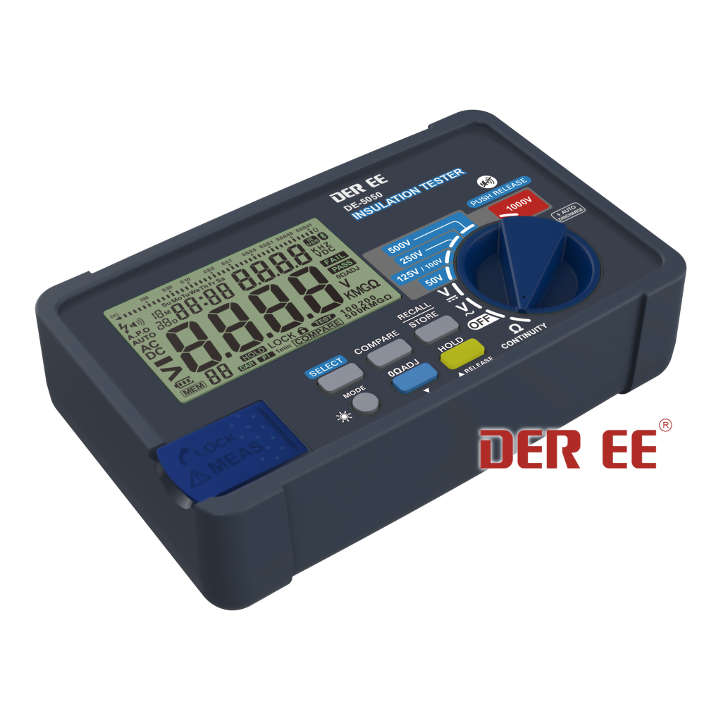 DE-5050/DE-5050R(TRUE RMS) Handheld Digital Insulation Tester