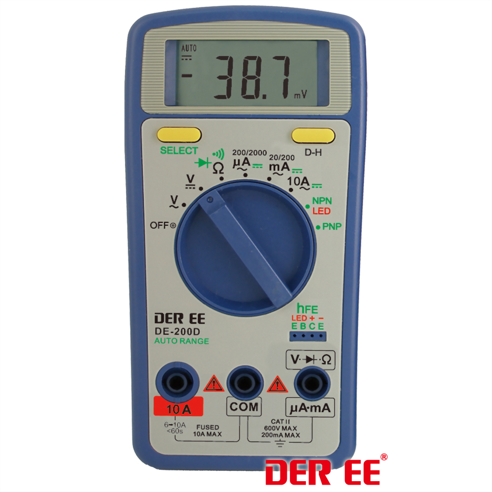 DE-200D 數位型萬用電錶