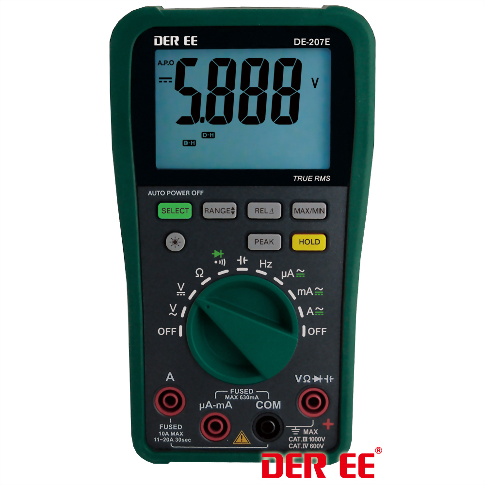 DE-207E 數位型萬用電錶