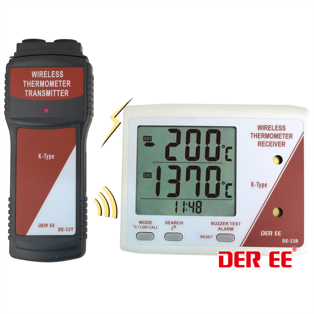 DE-33 無線K-Type傳輸溫度計