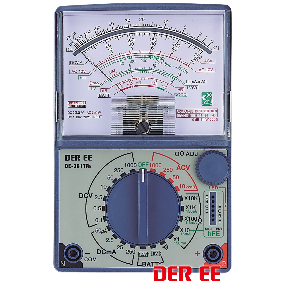 DE-361TRn Analog Multimeter