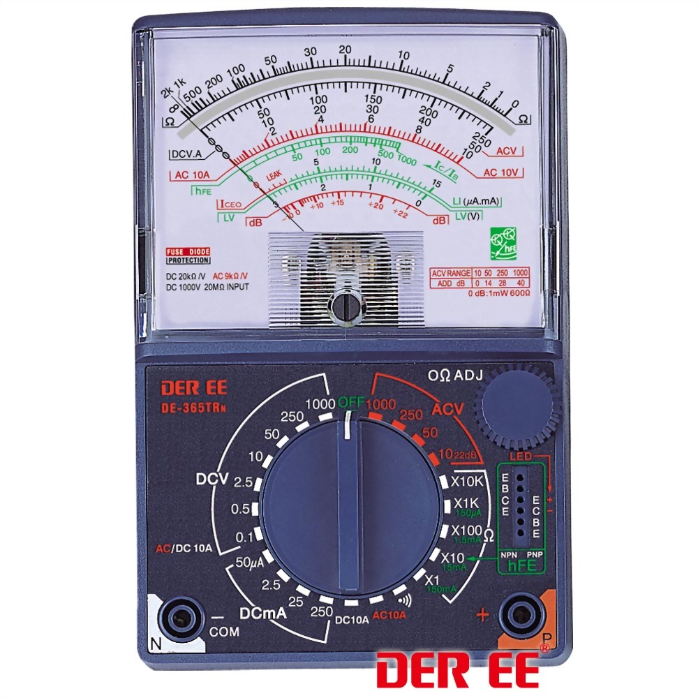 DE-365TRn Analog Multimeter