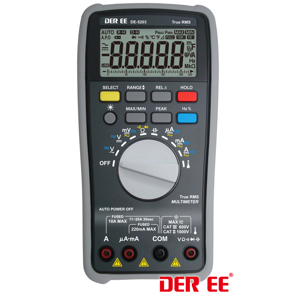 DE-5203 數位萬用型電錶