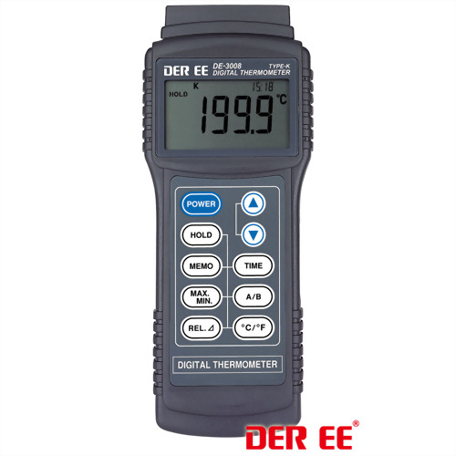 DE-3008 Máy đo nhiệt độ kiểu K DE-3008 Máy đo nhiệt độ kiểu K