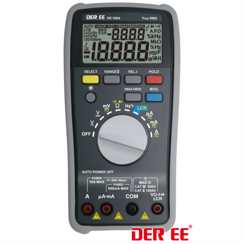 DER EE DE-5000 High Accuracy Handheld LCR Meter  w/ TL-21 TL-22 New F/S Tracking 
