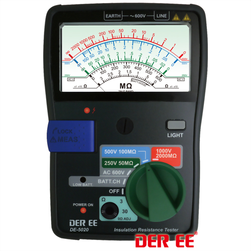 DE-5020  Đồng hồ đo điện trở cách điện DE-5020  Đồng hồ đo điện trở cách điện