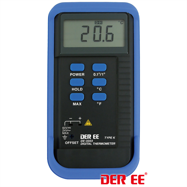 DE-3003 K-タイプデジタル温度計