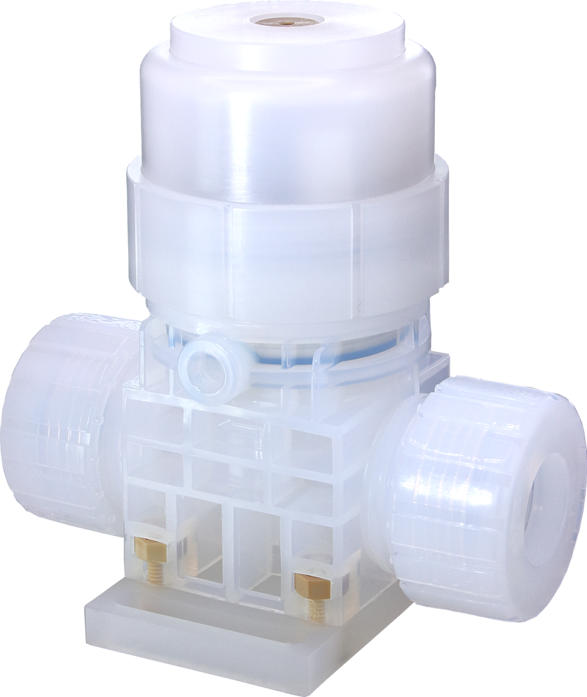 PFA diaphragm valve H8 with flow control