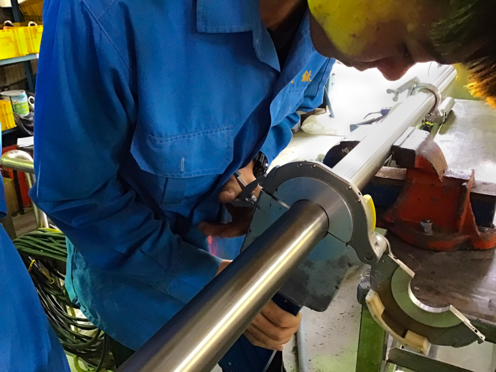 Food grade sanitary piping construction