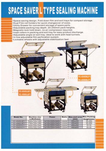 SPACE SAVER L TYPE SEALING MACHINE