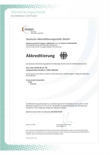 DAkks認證JBO證書