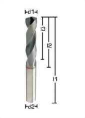 3-4.3倍徑一般塗層銑刀柄外冷鎢鋼鑽頭