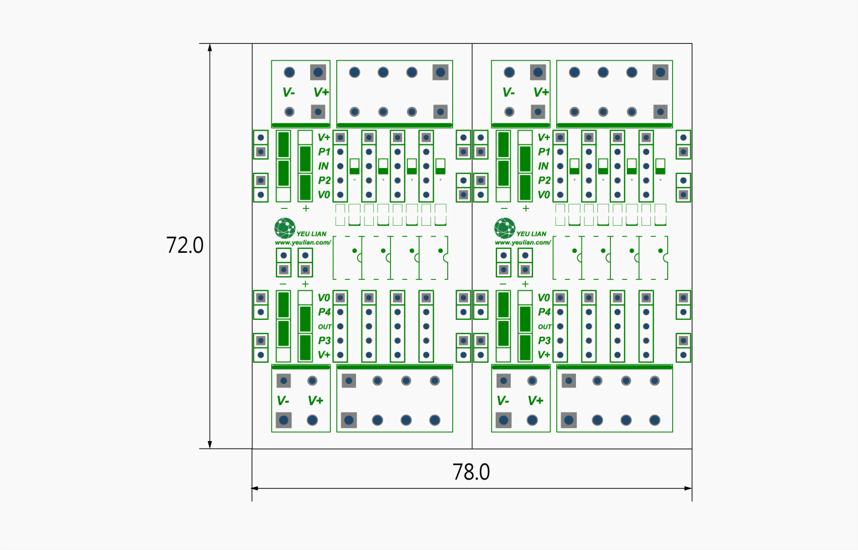 8 channel OPT module board