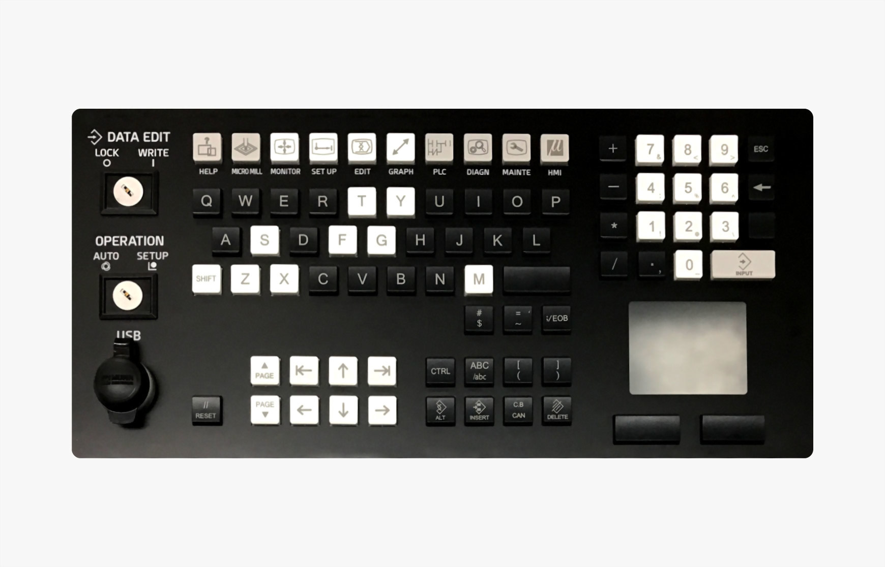 Keyboard with Touch Mousepad