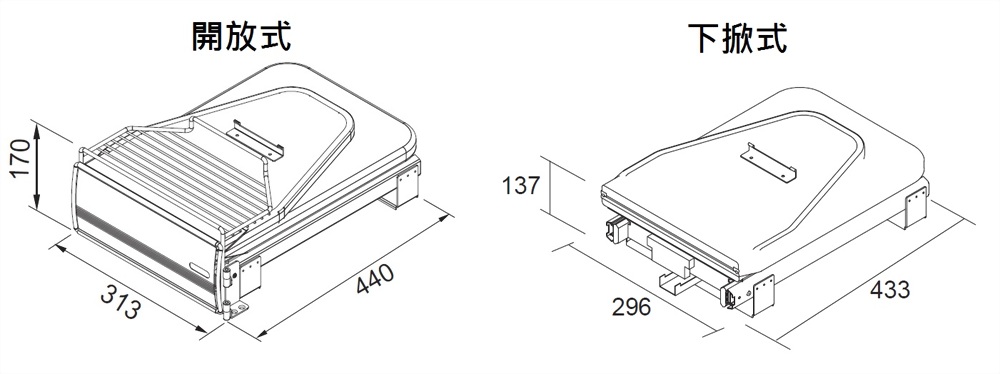 OPEN CUSHIONING TELESCOPIC IRONING BOARD