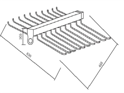 PULL OUT PANTS RACK CLOTHES HANGER RACK