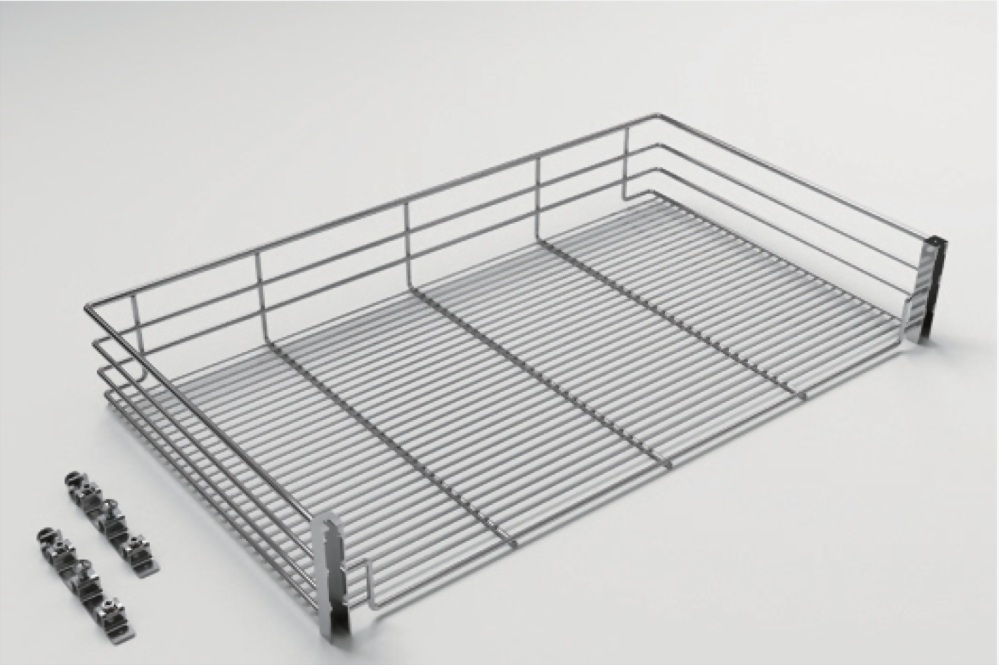 キッチン用スチール/204ステンレス鋼　ワイヤーラック壁に付ける　耐荷重：20kg