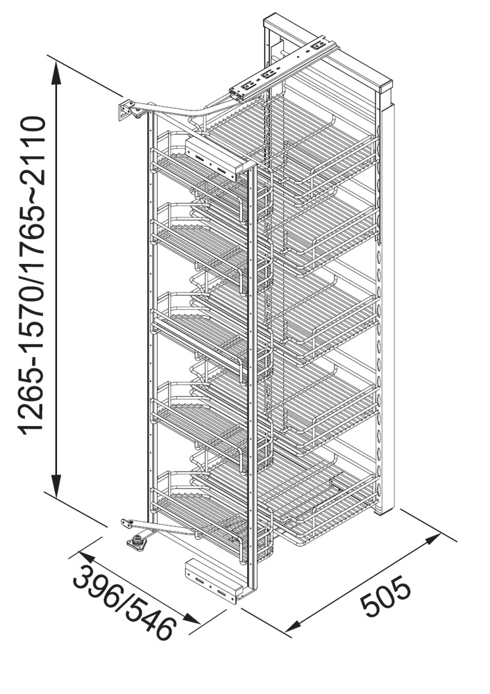 Depot Sliding Basket System