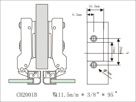 SOFT CLOSE ALUMINIUM DOOR HINGE