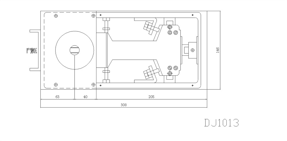 地铰链(日规单管式)