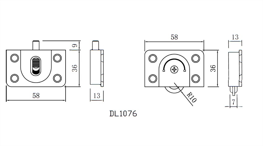 キャビネットドア上下ローラーセット