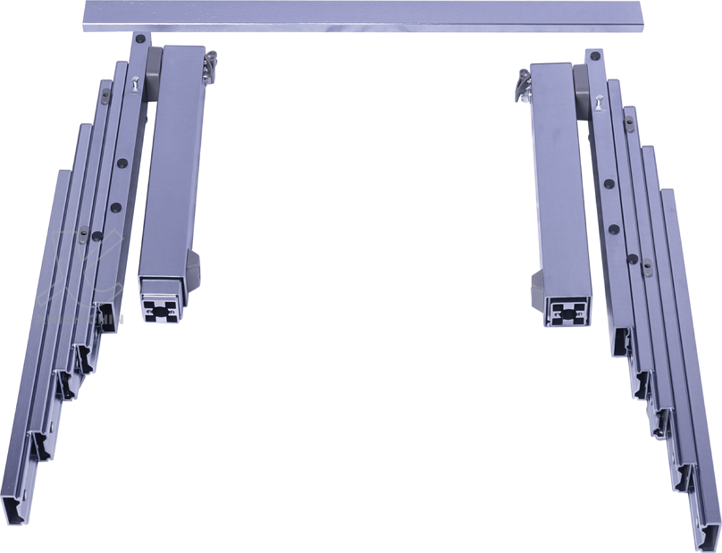 Extendable dining table hardware