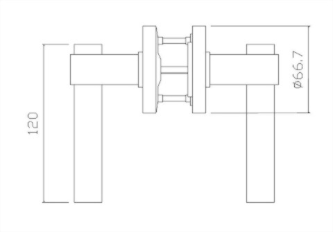 Horizontal door lock