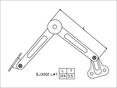 BRAKING ARM, 3-5KGF PER SQ.CM