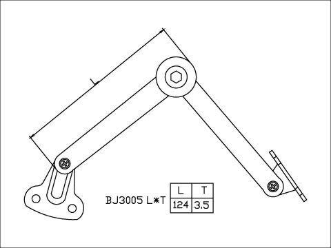 BRAKING ARM 3-5KGF PER SQ.CM