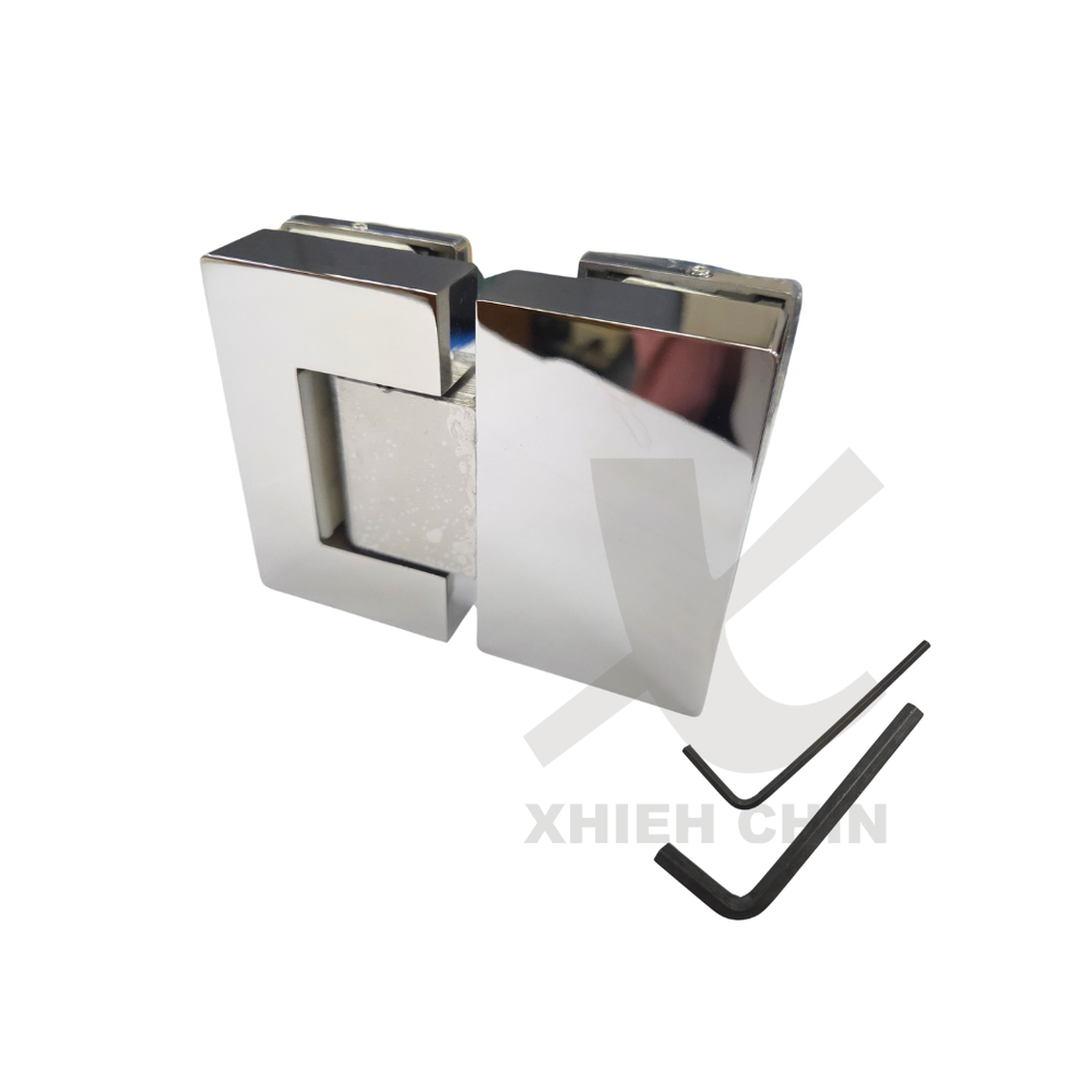 Glass-to-Glass 180 degree Hinge