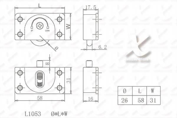 Cabinet door up and down