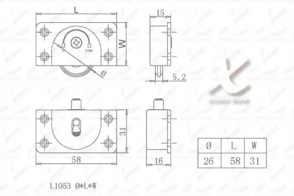 Cabinet door up and down